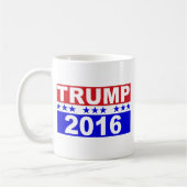 Donald Trump für Präsidenten 2016 Tasse (Links)