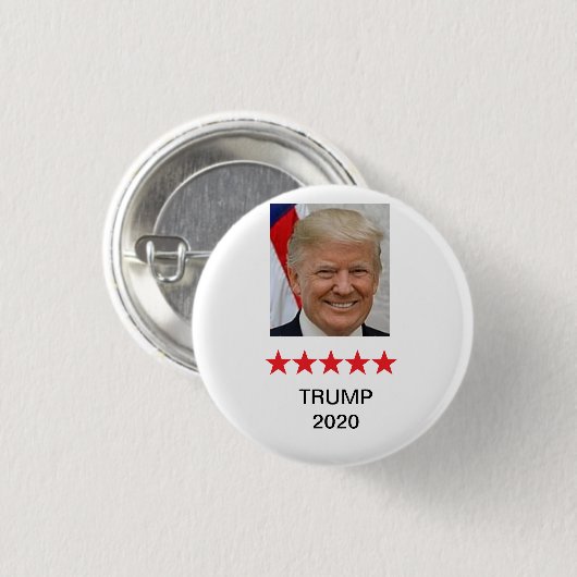 Donald Trump für Präsidenten 2020 Knopf Button (Vorne & Hinten)
