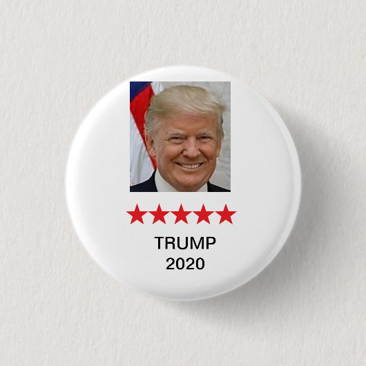 Donald Trump für Präsidenten 2020 Knopf Button (Vorderseite)