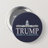 Donald Trump für Präsidenten Button (Vorne & Hinten)