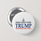 Donald Trump für Präsidenten Button (Vorne & Hinten)