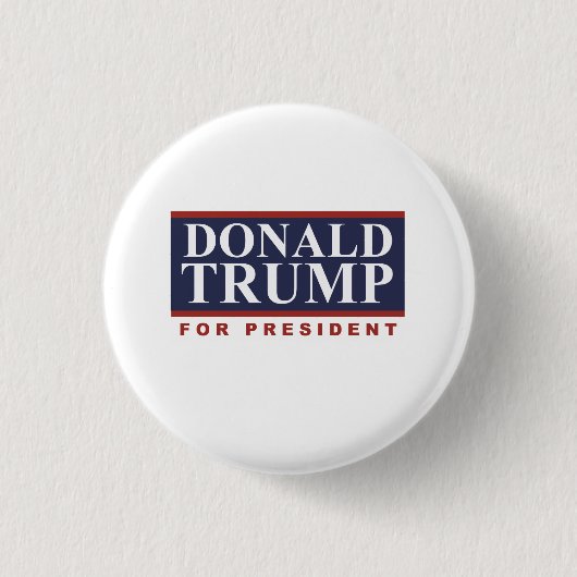 Donald Trump für Präsidenten Campaign Sign 2016 Button (Vorderseite)