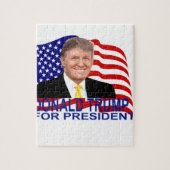 Donald Trump für Präsidenten T-Shirt "; .png Puzzle (Vertikal)
