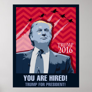Donald Trump für Präsidentenplakat 2016 Poster