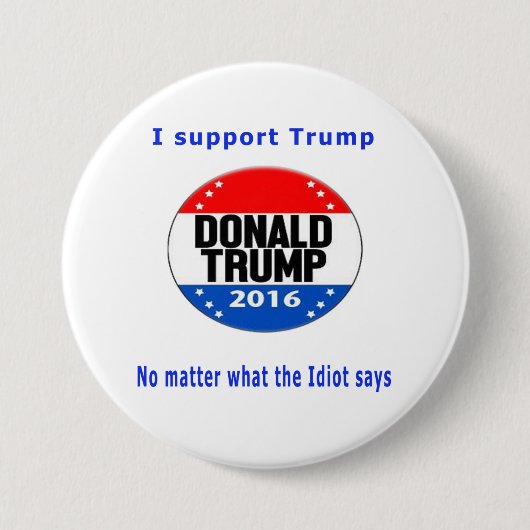 Donald Trump für Präsidentenschaltflächen Button (Vorderseite)
