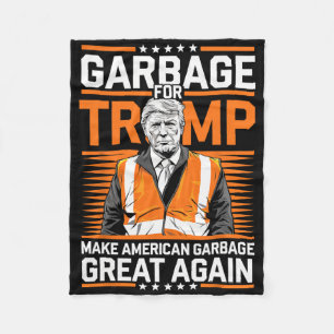 Donald Trump Garage Orange Reflektierende Sicherhe Fleecedecke
