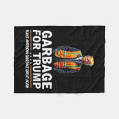 Donald Trump Garbage Orange Reflection Safety Vest Fleecedecke (Vorderseite (Horizontal))