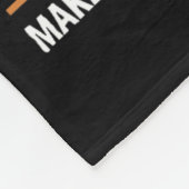 Donald Trump Garbage Orange Reflection Safety Vest Fleecedecke (Ecke)