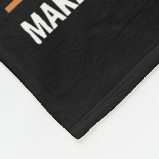 Donald Trump Garbage Orange Reflection Safety Vest Fleecedecke (Ecke)