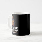 Donald Trump Garbage Orange Reflection Safety Vest Kaffeetasse (Vorderseite Links)