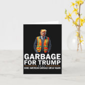 Donald Trump Garbage Orange Reflection Safety Vest Karte (Gelbe Blume)