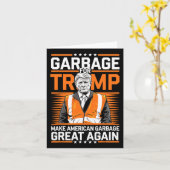 Donald Trump Garbage Orange Reflection Safety Vest Karte (Gelbe Blume)