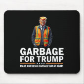 Donald Trump Garbage Orange Reflection Safety Vest Mousepad (Vorne)