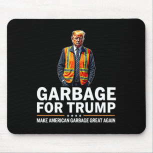 Donald Trump Garbage Orange Reflection Safety Vest Mousepad
