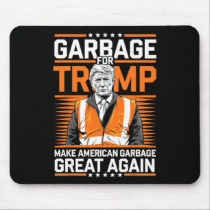 Donald Trump Garbage Orange Reflection Safety Vest Mousepad