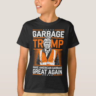 Donald Trump Garbage Orange Reflection Safety Vest T-Shirt