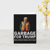 Donald Trump Garbyge Orange Reflektive Safety Vest Karte (Gelbe Blume)