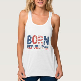 Donald Trump "Geborener Republikaner" Tank Top