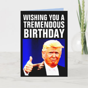 DONALD TRUMP GEBURTSTAG BIGLY GRUßKARTEN FEIERTAGSKARTE