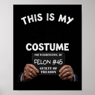 Donald Trump Gefängnis Halloween-Kostüm Poster