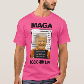 Donald Trump Gefängnis Mugshot Moron 45 T-Shirt