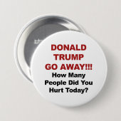 Donald Trump geht weg! Button (Vorne & Hinten)