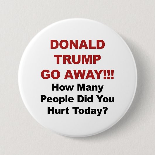Donald Trump geht weg! Button (Vorderseite)