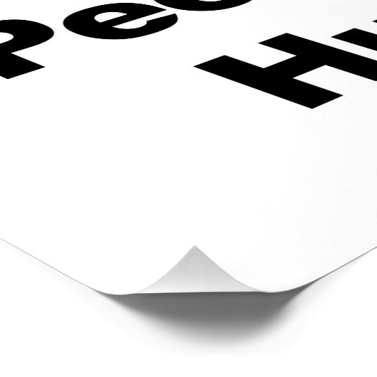 Donald Trump geht weg! Poster (Ecke)