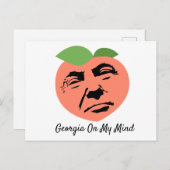 Donald Trump Georgia steht mir im Kopf Postkarte (Vorne/Hinten)
