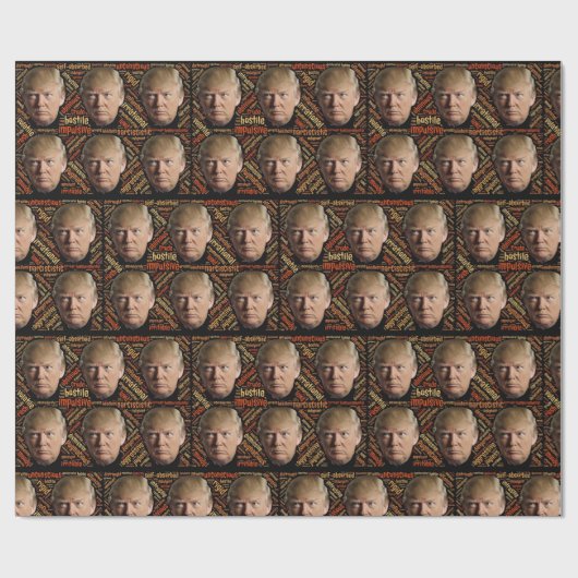 Donald Trump Geschenkpapier (Flach)