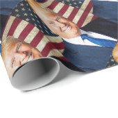 Donald Trump Geschenkpapier (Rolleneckpunkt)