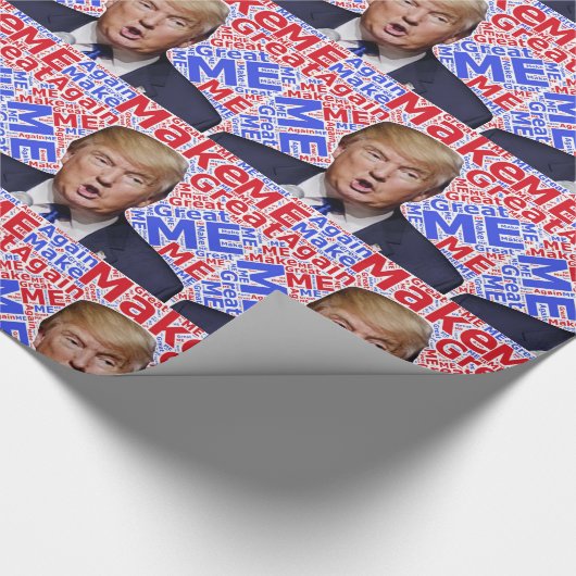 Donald Trump Geschenkpapier (Ecke)