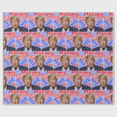 Donald Trump Geschenkpapier (Flach)