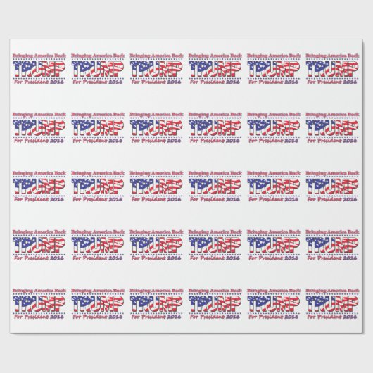 Donald Trump Geschenkpapier (Flach)