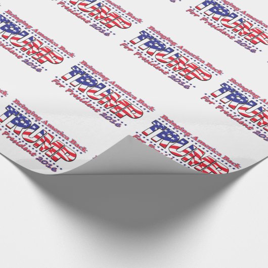 Donald Trump Geschenkpapier (Ecke)