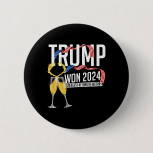 Donald Trump gewann die Amtseinführung der Männer Button