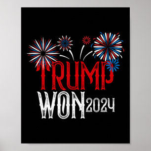 Donald Trump gewann die Amtseinführung der Männer  Poster