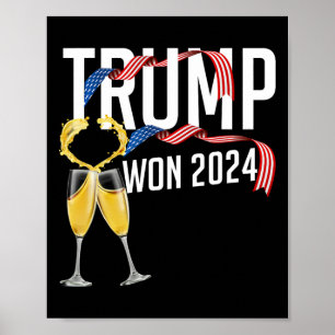 Donald Trump gewann die Amtseinführung der Wahl 20 Poster