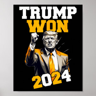 Donald Trump gewann die Amtseinführung der Wahl 20 Poster