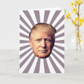 DONALD TRUMP GEWINNER BIRTHDAY CARD KARTE (Gelbe Blume)