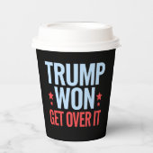 Donald Trump gewinnt 2024 den Sieg Trumps Pappbecher (Vorderseite)
