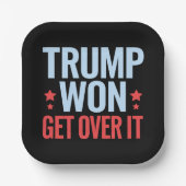 Donald Trump gewinnt 2024 den Sieg Trumps Pappteller (Vorderseite)