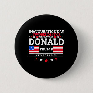 Donald Trump gewinnt 2024 Wahleinweihung Men Wo Button