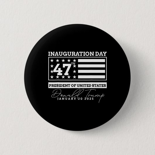 Donald Trump gewinnt 2024 Wahleinweihung Men Wo Button (Vorderseite)