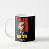 Donald Trump gewinnt 2024 Wahleinweihung Men Wo Kaffeetasse (Links)