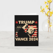 Donald Trump gewinnt 2024 Wahleinweihung Men Wo Karte (Gelbe Blume)