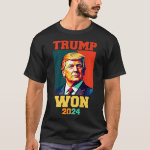 Donald Trump gewinnt 2024 Wahleinweihung Men Wo T-Shirt