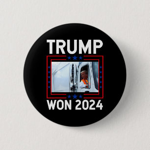 Donald Trump gewinnt 2024 Wahleinweihung Trump Button