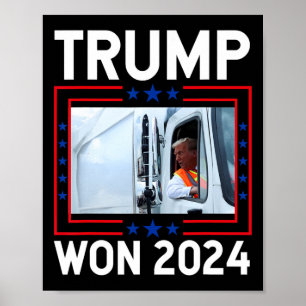 Donald Trump gewinnt 2024 Wahleinweihung Trump Poster