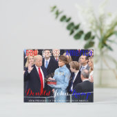 Donald Trump gewinnt Amtseid am 20. Januar Postkarte (Stehend Vorderseite)
